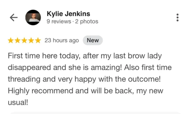 “Nothing makes my heart happier than receiving such a beautiful review from a valued client. Truly grateful 🤍✨”